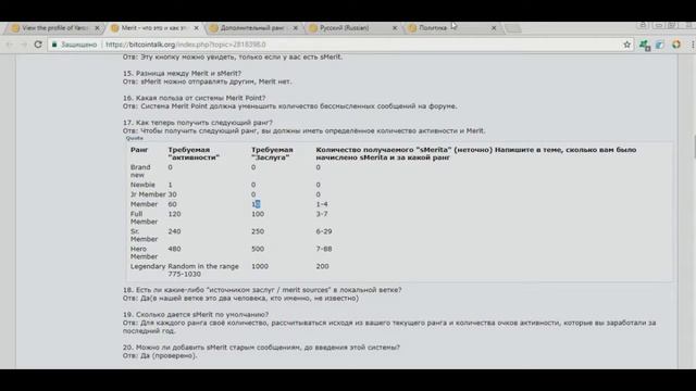 Раскачка профиля на bitcointalk смотреть онлайн