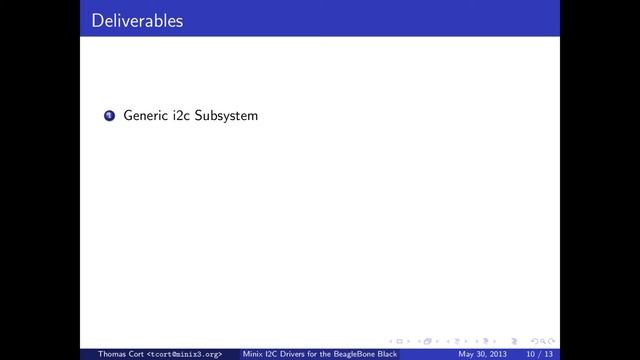 GSoC 2013: Minix I2C Drivers for the BeagleBone Black смотреть онлайн