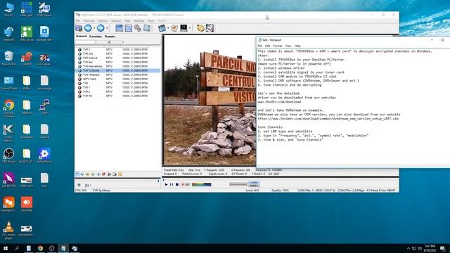How to use TBS6910se with DVBdream under Windows смотреть онлайн