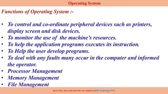 Operating System | Types of  OS | History |Functions | Features | Advantages & Disadvantages смотреть онлайн