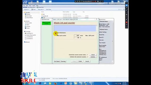 HOW TO RESET EPSON L120 | STEP BY STEP TUTORIAL | JM KAHAL SKILL смотреть онлайн