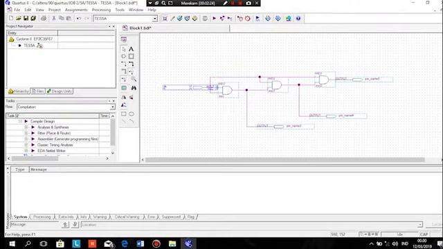 Praktikum Gerbang Logika Menuggunakan Quartus II Dan Altera (ALJABAR BOOLEAN)