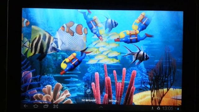 How to select a Live Wallpaper in an Android 4 tablet? смотреть онлайн