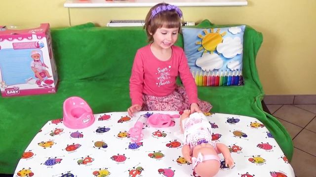 Кукла Беби Бон, распаковка и обзор. Играем с куклой New Born Baby смотреть онлайн