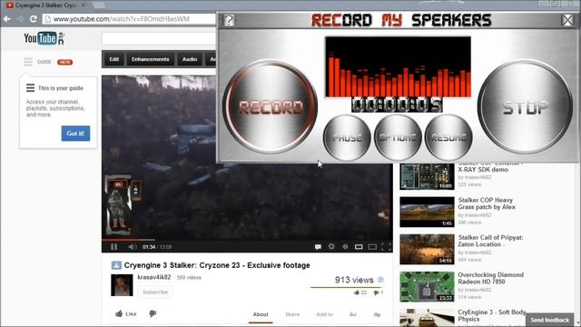 Record My Speakers - Real Time Audio Recording TEST - Win 7 64 bit смотреть онлайн