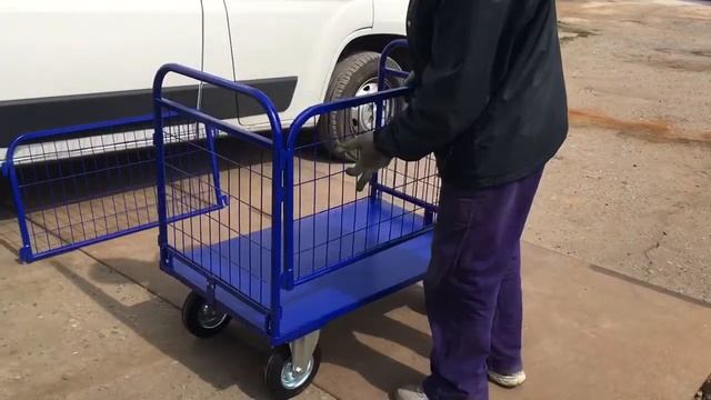 Ручная сетчатая тележка складные ручки серии ТСРС