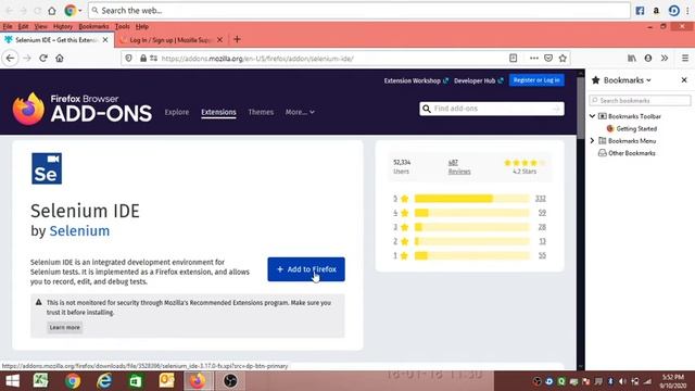 How to install selenium IDE in Firefox part 1 смотреть онлайн