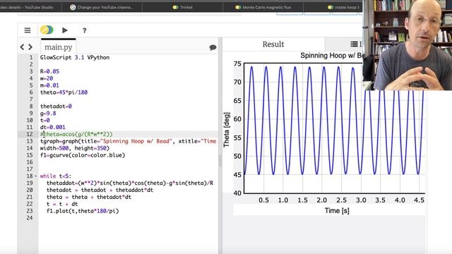 Building a 3D Model of a Bead Sliding on a Rotating Hoop смотреть онлайн