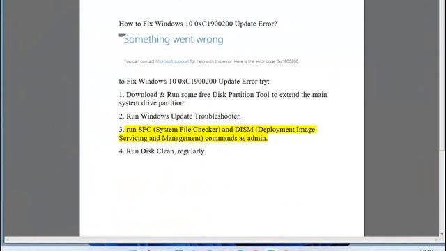 Fix Windows 10 0xc1900200 Update Error смотреть онлайн