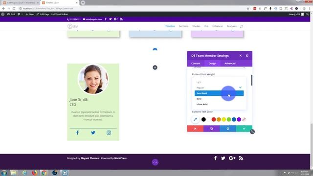 Divi Enhancer Module Plugin How To Create A Team Member Section смотреть онлайн