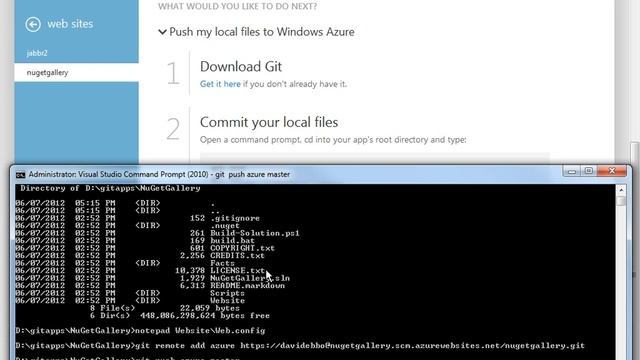 Pushing the NuGet gallery to an Azure Web Site смотреть онлайн