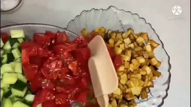 САЛАТ ИЗ БАКЛАЧАН ОЧЕНЬ ВКУСНО ПОЛУЧИЛОСЬ смотреть онлайн