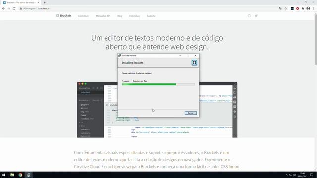 Código Rápido - Como baixar e instalar o editor de códigos Brackets no Windows смотреть онлайн