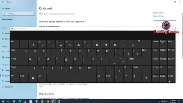 On Screen Keyboard Windows 10 | How to Use On Screen Keyboard смотреть онлайн