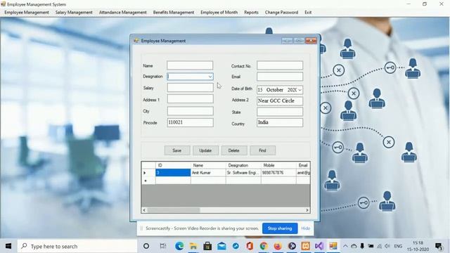 C# Windows Application on Employee Management System смотреть онлайн