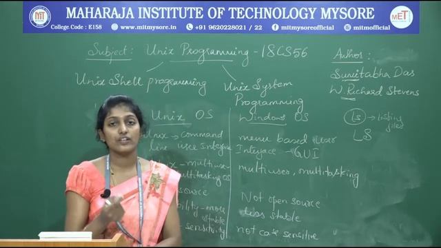 Unix Programming-18CS56-Module1-S1:Introduction to OS, Difference b/w Unix & Win OS, Features of OS смотреть онлайн