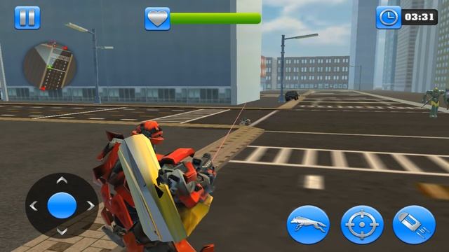 US Police Transform Robot Car Grey Wolf Robot Game - Android Gameplay смотреть онлайн