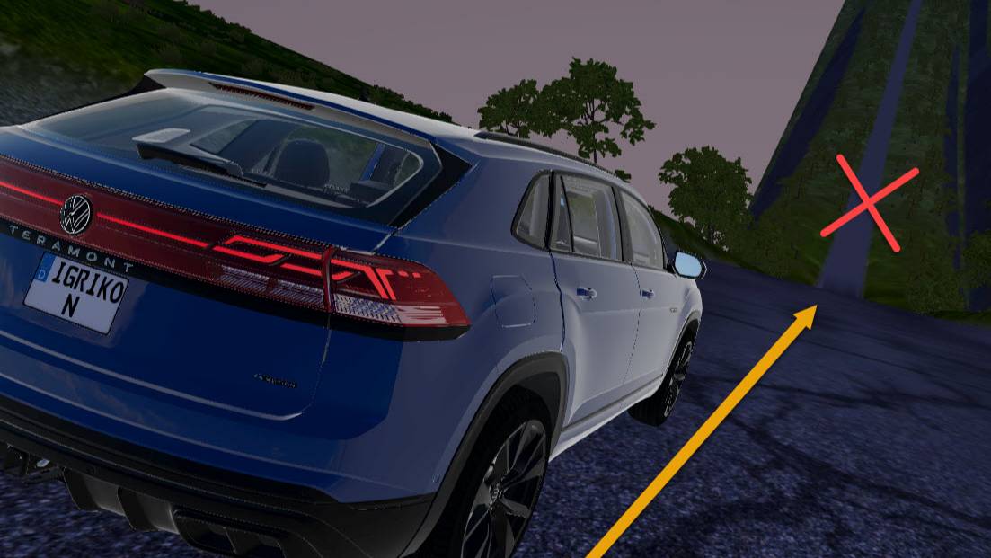 Прямой спуск. BeamNG