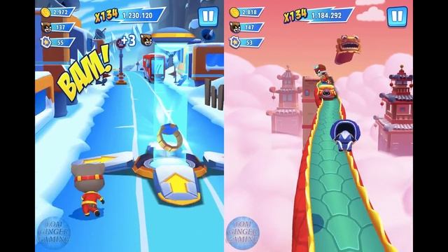 TALKING TOM HERO DASH SUPER TROOPER TOM Vs SUPER TOM RUN ANDROID iOS GAMEPLAY смотреть онлайн