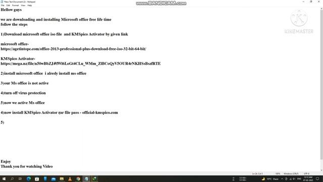 How to active MS-Office free life time active microsoft office смотреть онлайн