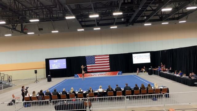 USA Gymnastics Acrobatic Championships 2019. 11-16 WP balance routine. Emma High & Rylee Miller. смотреть онлайн