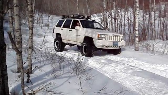 Jeep Grand Cherokee 5.9 at the sno blind rally west branch mi смотреть онлайн