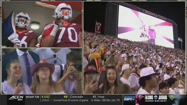 FB: Virginia Tech Football Enter Sandman entrance (Pitt) смотреть онлайн
