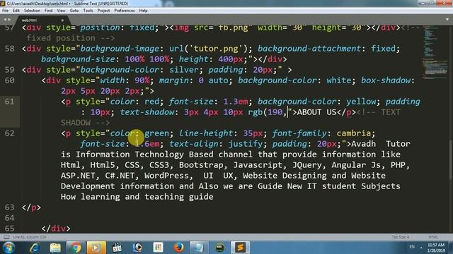 website creation using css Part3 | google map css | step by step layout creation смотреть онлайн