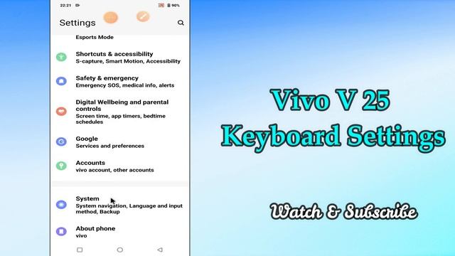 Vivo V25 Keyboard Settings || Vivo V25 Change Keyboard Settings смотреть онлайн