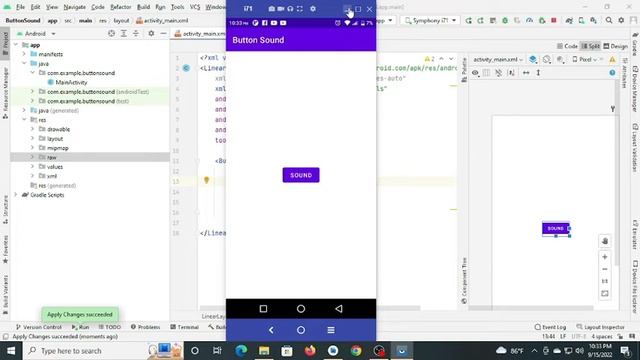 How to add sound to a button in android studio | Android studio tutorial смотреть онлайн