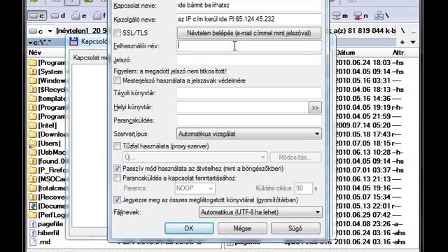 TotalCommander: Ftp kapcsolat beállítás смотреть онлайн