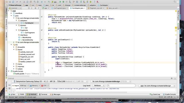 RecyclerView, Material Design Android - Parte 2 смотреть онлайн