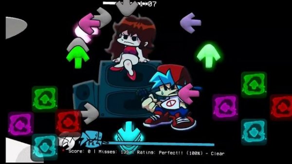 fnf tearchy remake en mobile(gameplay)