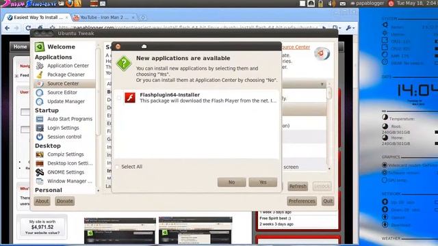 Easiest way to install 64bit Flash on Ubuntu Linux смотреть онлайн