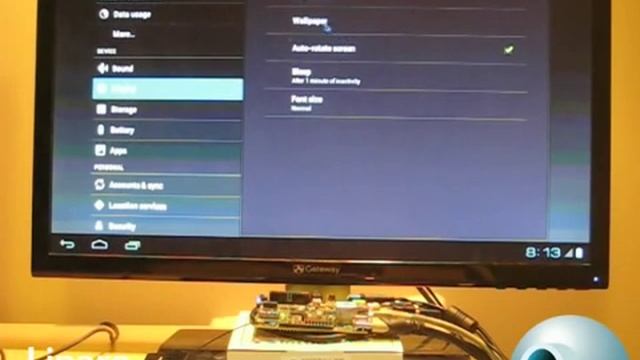 Snowball dev board running Linaro's build of Android ICS with hardware acceleration смотреть онлайн