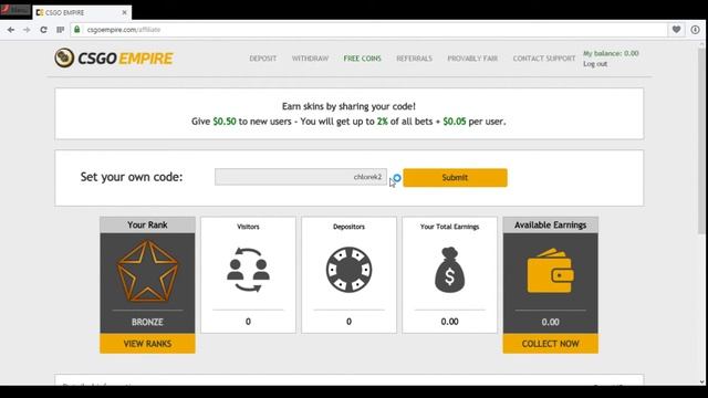 csgoempire.com - Free coins - code in description смотреть онлайн