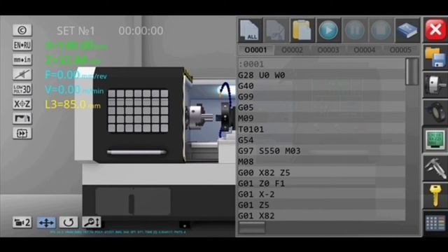 Tutorial CNC Simulator | Program bubut tirus смотреть онлайн