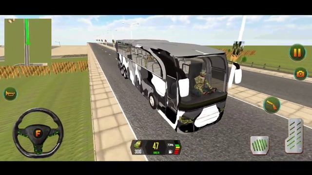 Play The Us Army Bus Driving 2019 #3 - For Transporting Military Squad To Base Camp - Android Game смотреть онлайн