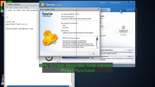 LICENSE KEY TUNEUP UTILITY 2011.wmv смотреть онлайн