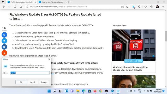 Fix Windows Update Error 0x8007065e; Feature Update failed to install смотреть онлайн