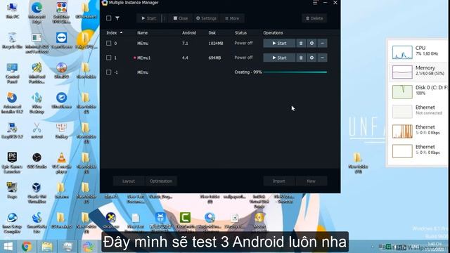 MEmu Lite v7.2.7 Full Android nhẹ cho PC RAM thấp 2GB - OpenGL 2.0 смотреть онлайн