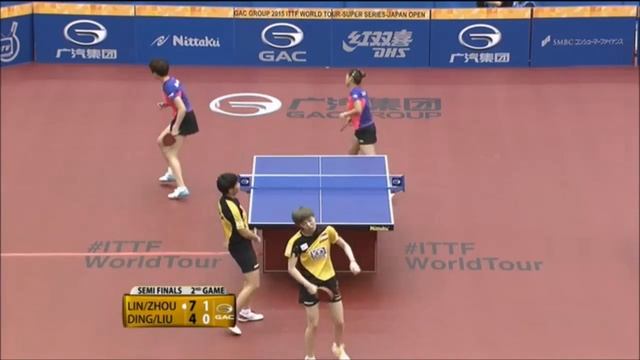 Japan Open 2015 Highlights: LIN Ye/ZHOU Yihan vs DING Ning/LIU Shiwen (1/2) смотреть онлайн
