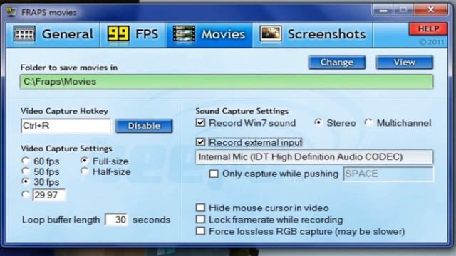 Best settings for Fraps (FULL VERSION) смотреть онлайн