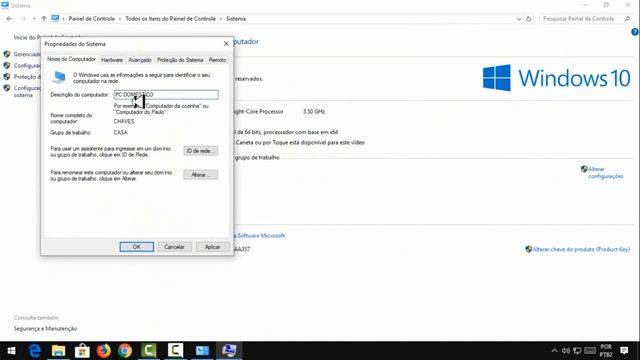 Como alterar o nome do computado no Windows 10 смотреть онлайн