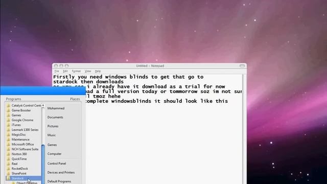 Mac os x Leopard Theme For Windows XP/7 смотреть онлайн