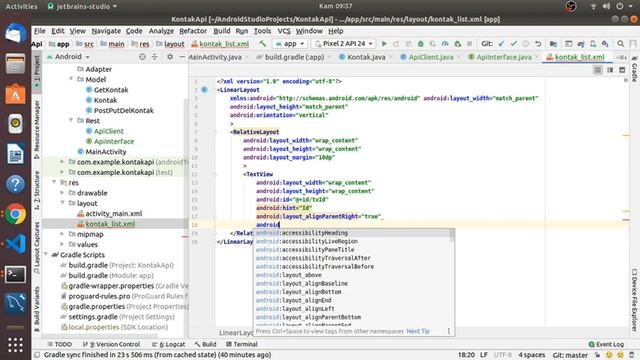 Belajar Android API CRUD dengan menggunakan retrofit dan laravel Part 7 (List Kontak) смотреть онлайн
