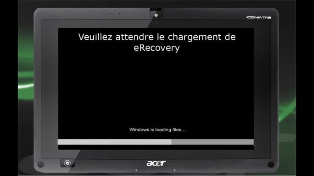 Acer Iconia Tab W500 - Comment démarrer le processus eRecovery смотреть онлайн