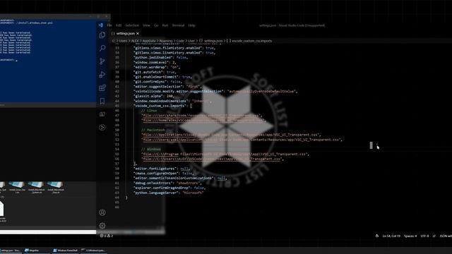 Visual Studio Code Glass Effect (Windows) смотреть онлайн