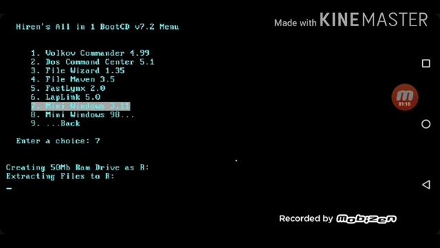 How to run Mini Windows 3.11 using Hiren's Boot CD on Limbo PC Emulator смотреть онлайн