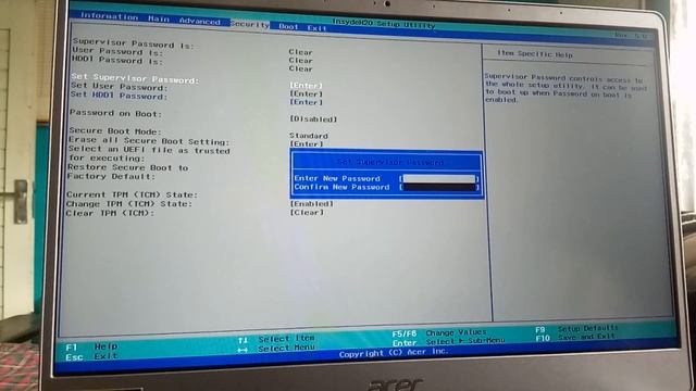 Disable/enable Secure Boot Pada BIOS